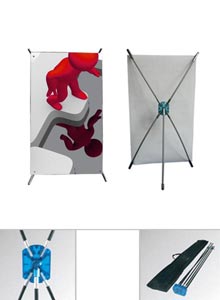 Tisch X-Banner