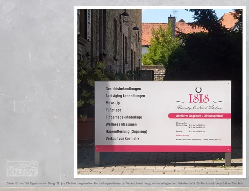Beschilderung ISIS Beauty & Nail Atelier