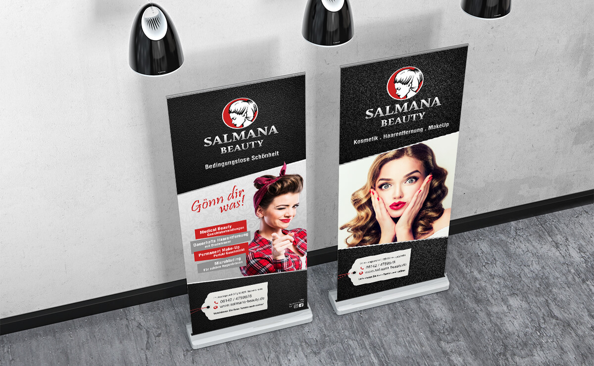 Roll-Up Display Beautysalon