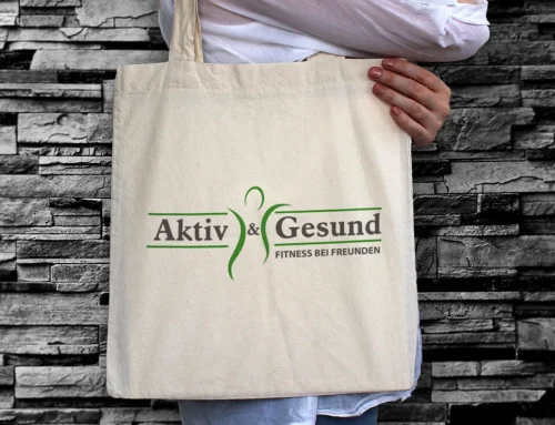Baumwolltaschen – Fitnessstudio Aktiv & Gesund