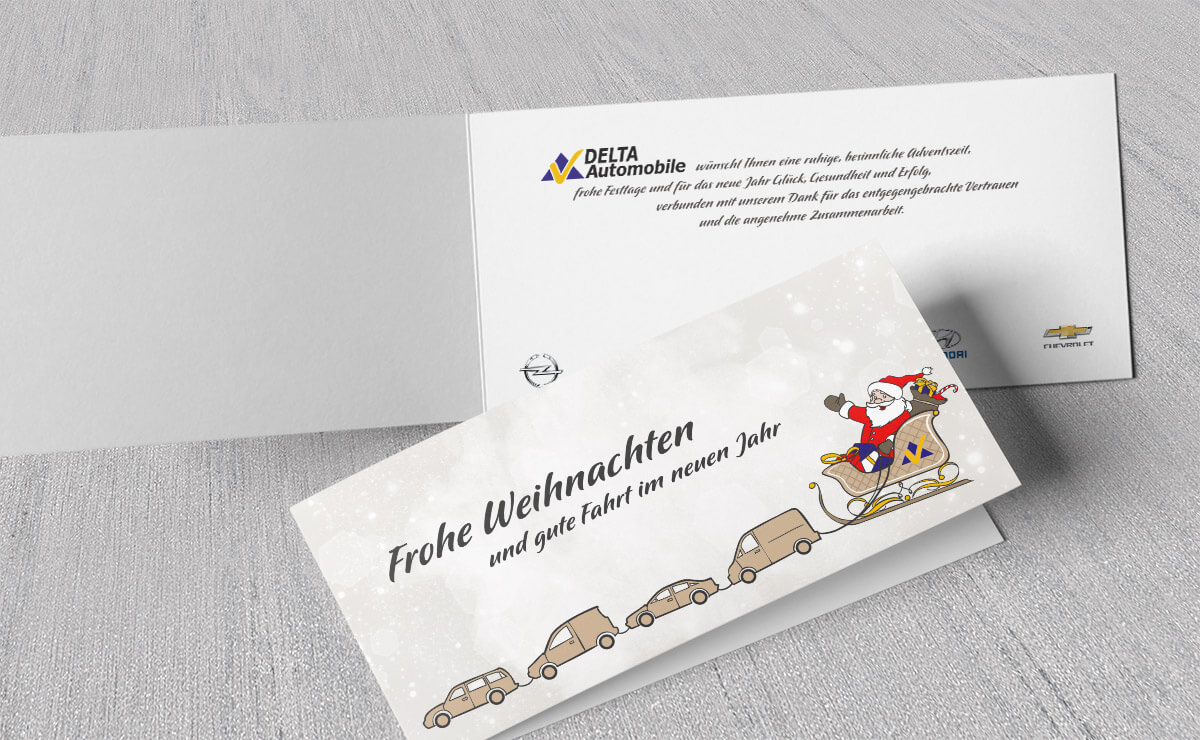 weihnachtskarten – delta automobile