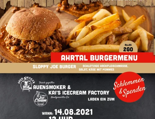 Wir unterstützen „Schlemmen & Spenden“ für das Ahrtal